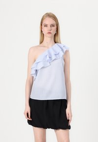 Vero Moda - VMMILLIE - Top - bright white/blue Thumbnail-Bild 1