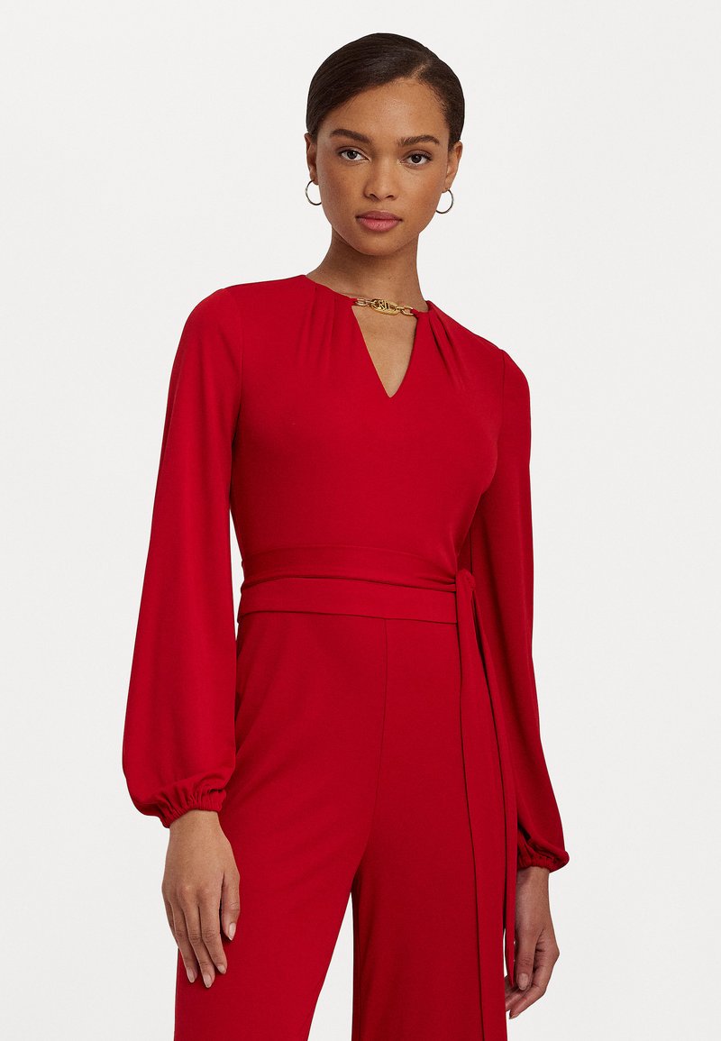 Lauren Ralph Lauren DELAHANE Tuta jumpsuit red/rosso Zalando.it