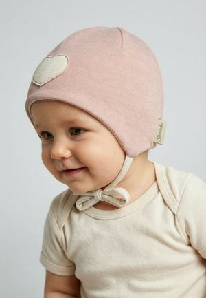Sterntaler, BEANIE HERZ MIT ANGESCHNITTENEN OHRENKLAPPEN UND BINDEBAND - Beanie - zartrosa