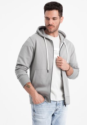 Sweater met rits - grey