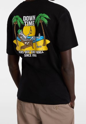 T-shirt med print - black