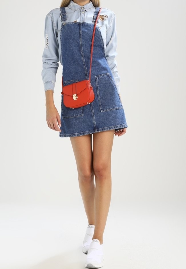 Topshop Tall Denim dress - blue denim - (Pre-owned) - Zalando.ie