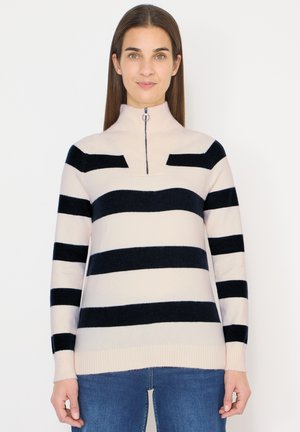 GESTREIFTER PULLOVER - Striktrøje - blau