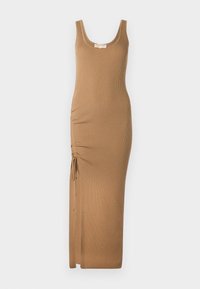 RUCHED SCOOP TANK  - Rochie tricotată - cafe