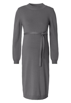LONG SLEEVE - Vestido de malha - medium grey