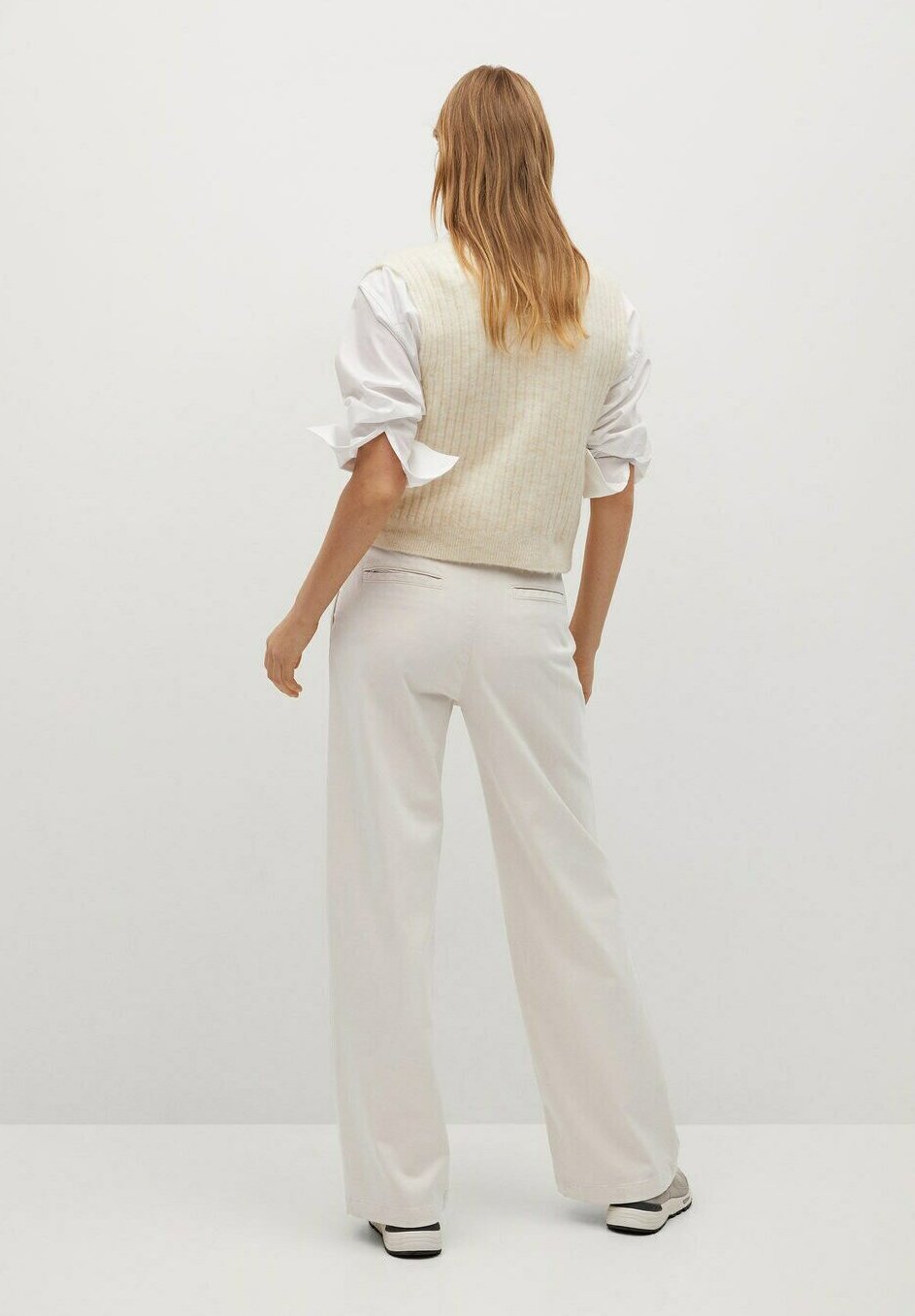 Mango FILIPPO - Trousers - ecru/off 