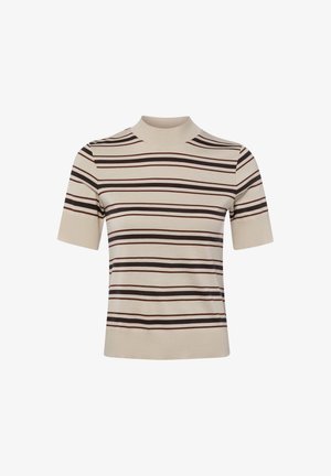 DRYKORN, DRYKORN STRICKSHIRT ISADIRA - T-Shirt print - beige braun