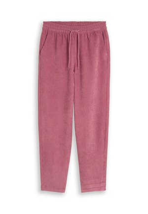 TOM TAILOR DENIM, BARREL CORDHOSE MIT KORDELZUG - Broek - dusty berry