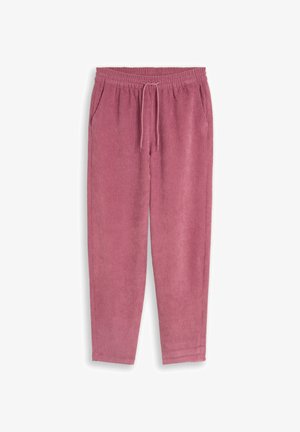 TOM TAILOR DENIM, BARREL CORDHOSE MIT KORDELZUG - Pantaloni - dusty berry
