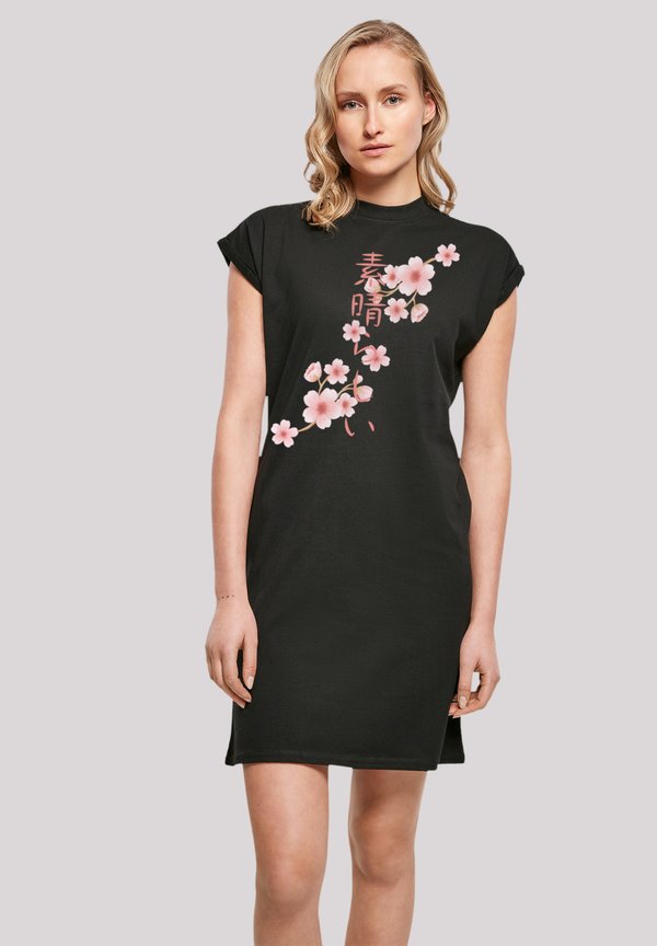 KIRSCHBLÜTEN ASIEN - Jerseykleid - schwarz