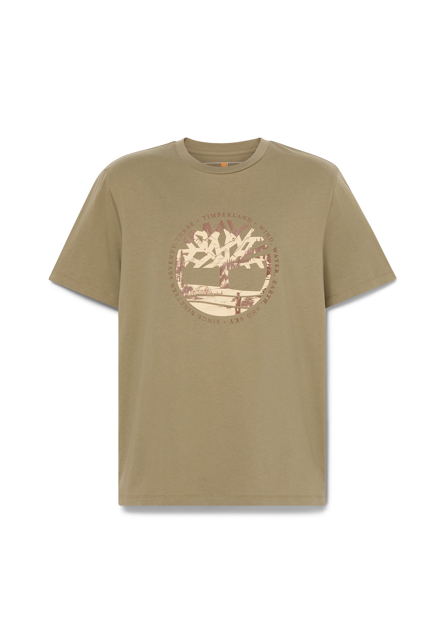 Timberland TREE LOGO LAKE HOUSE GRAPHIC TEE - Triko s potiskem - medium green