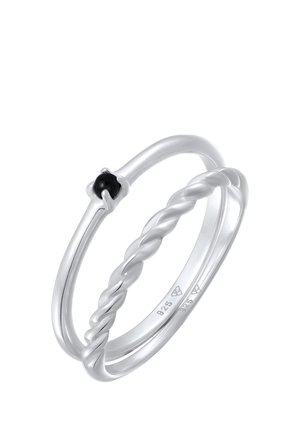 2 PACK RING TWSTED - Sormus - silberfarben