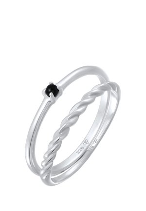 Elli 2 PACK RING TWSTED - Ring - silber