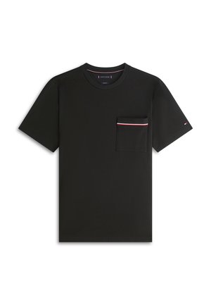 Tommy Hilfiger, GLOBAL STRIPE POCKET PIQUE JERSEY T-SHIRT - T-shirt basique - black