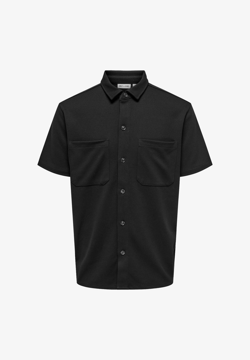 Only & Sons NEWKODYL KURZARM - Hemd - schwarz