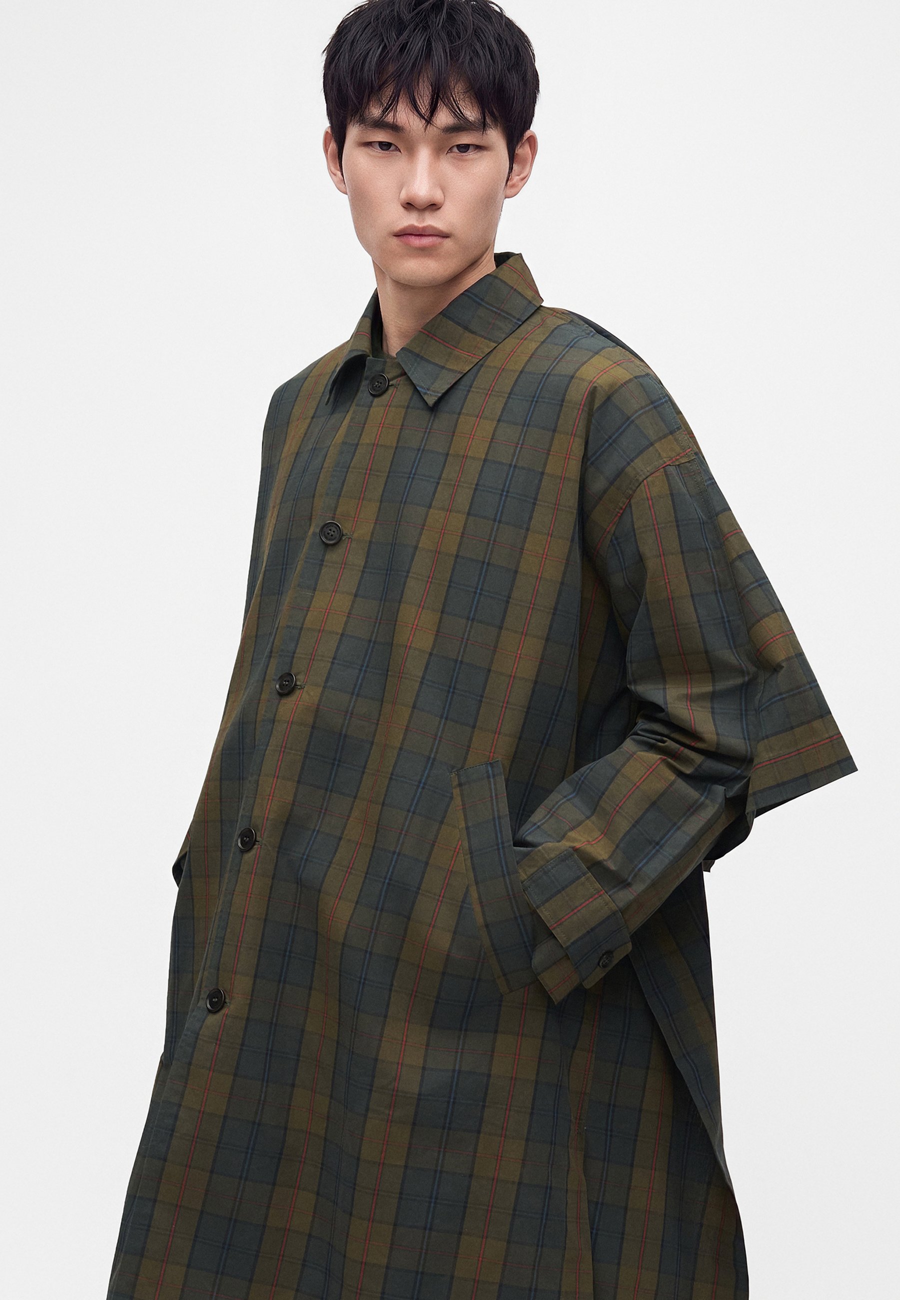 Henrik Vibskov UNCUT COAT - Trenchcoat - green/brown/green