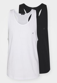 TANK 2 PACK - Linne - white/black