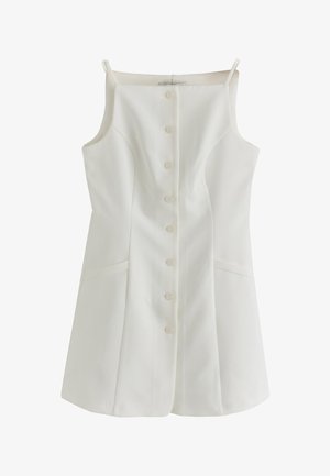 Next, REGULAR FIT - BUTTON THROUGH SLEEVELESS MINI DRESS . - Päevakleit - white