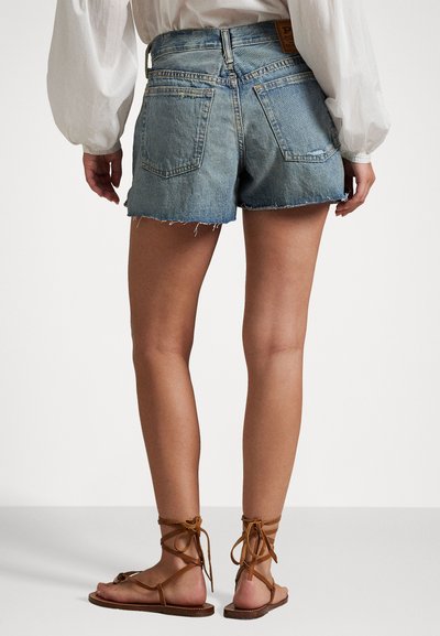 Polo Ralph Lauren RIGID DENIM WOVEN SHORTS - Calções de ganga - mixco wash
