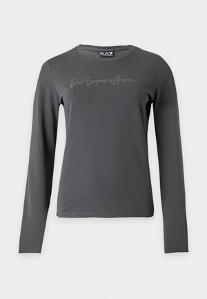 EA7 Emporio Armani, TRAIN LOGO SERIES TEE STUDS - Μπλούζα με μακριά μανίκια - asphalt