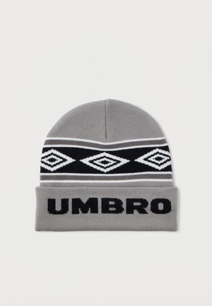 DIAMOND INTARSIA BEANIE UNISEX - Σκούφος - ultimate gray/black/white