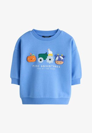 Sportinis megztinis - blue farm animals