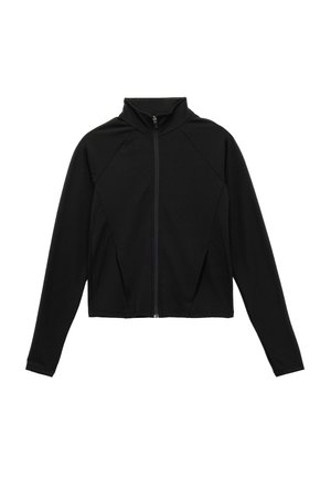 Sweater met rits - black