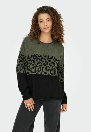 ONLJADE O NECK - Pullover - lizard