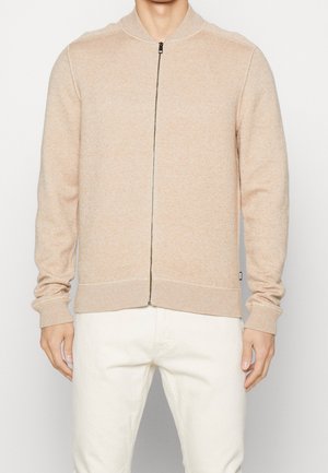 Zip-up sweatshirt - beige