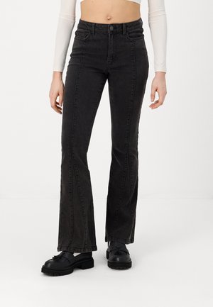 NMMANDY  - Bootcut jeans - black