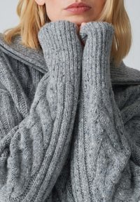 OPUS POPFY - Strickpullover - easy grey
