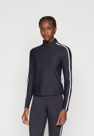SIGNATURE STRIPE HALF ZIP - Långärmad tröja - black