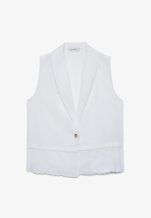 Calliope, GIACCA TINTA UNITA - Veste sans manches - bianco ottico