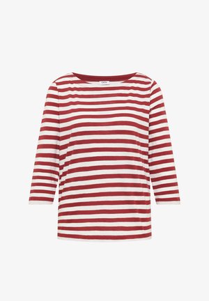 Cecil, BASIC SHIRT MIT BOAT NECK UND STREIFEN - Camiseta de manga larga - russet red
