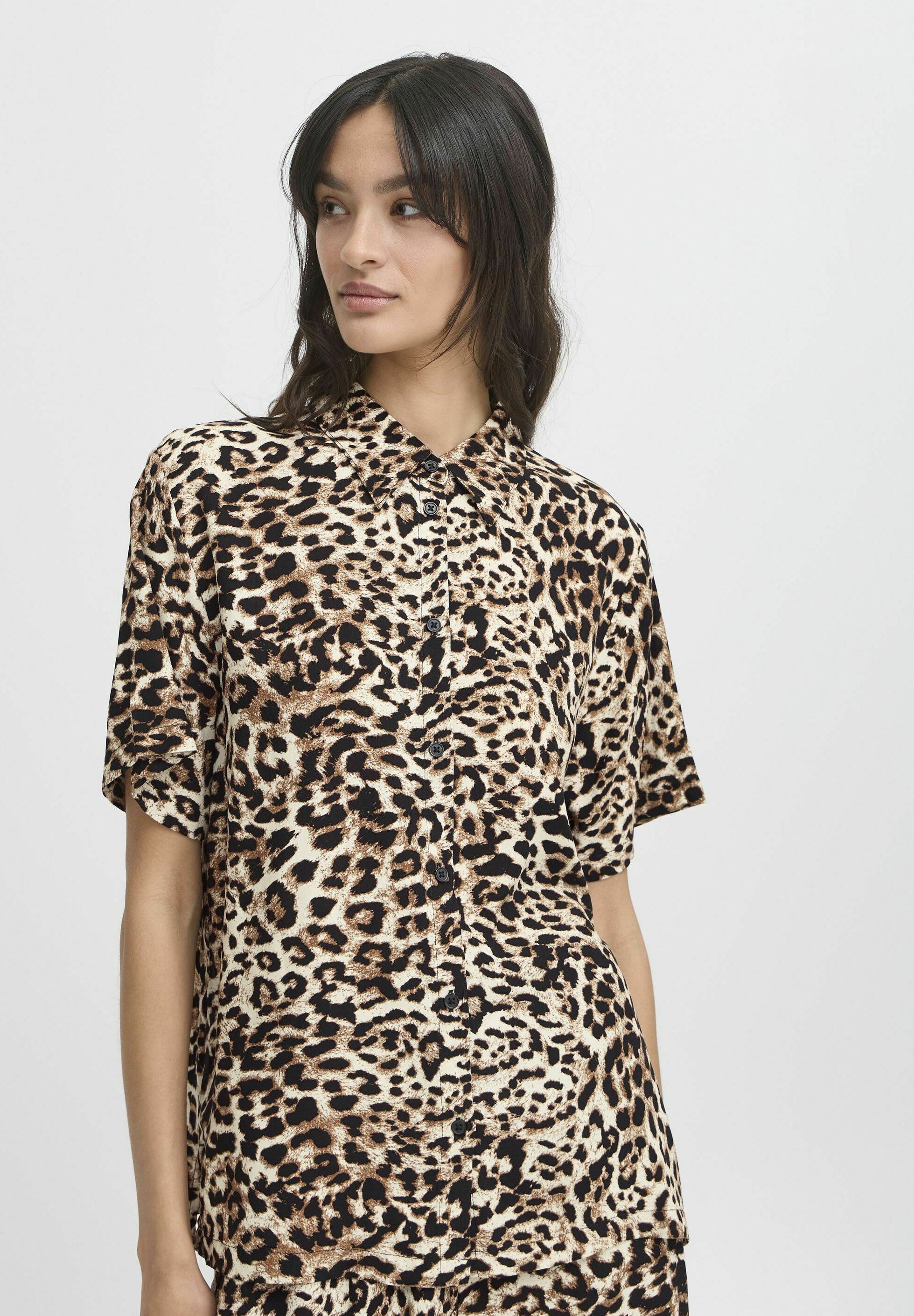 売れ筋商品|||ビーヤング シャツ レディース トップス BYMmmjoella - Button-down blouse - birch leopard BYMmmjoella - Button-down blouse - birch leopard