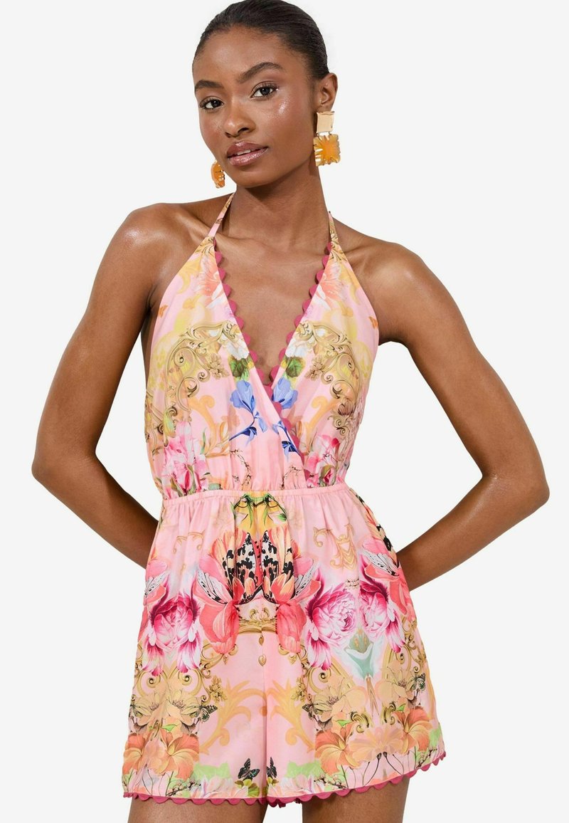 Lipsy REGULAR FIT - PRINTED COVER-UP - Overal - pink