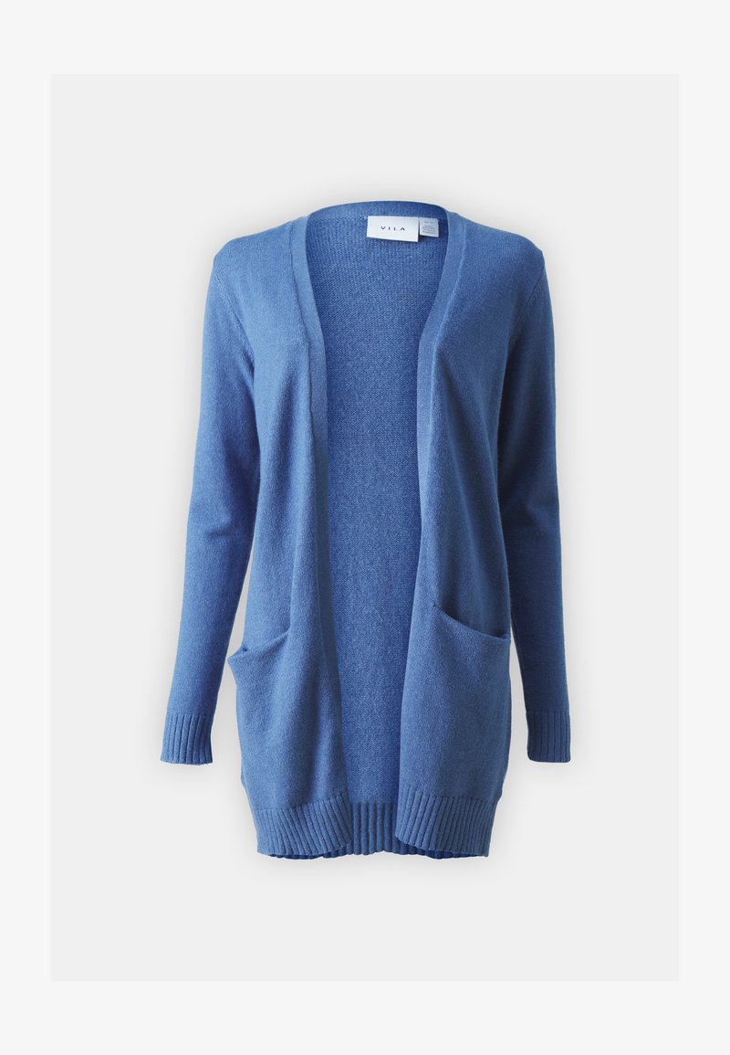 VILA VIRIL OPEN CARDIGAN Cardigan bijou blue/mørkeblå