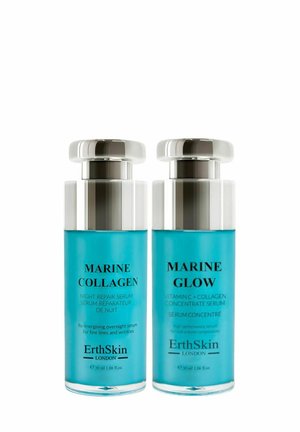 MARINE COLLAGEN NIGHT REPAIR SERUM 30ML + MARINE GLOW VITAMIN C + COLLAGEN CONCENTRATE SERUM 30ML - Skincare set - transparent