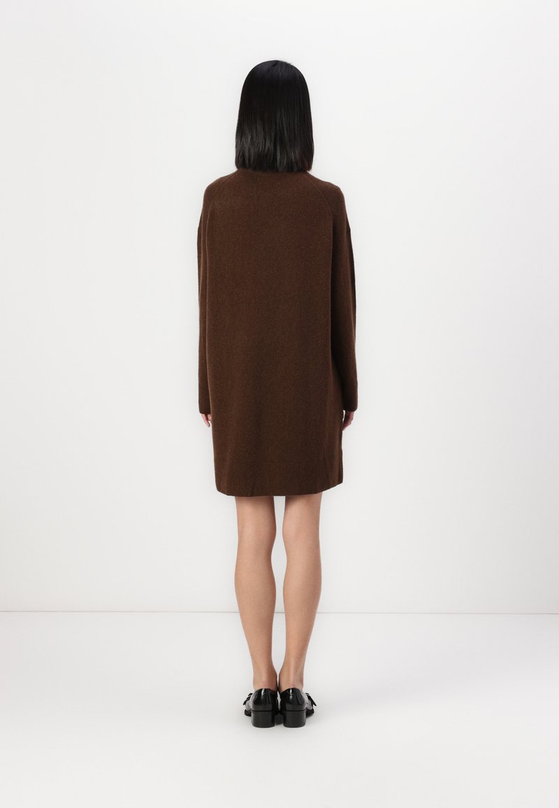 Marc O'Polo DENIM DRESS LONG SLEEVE - Jumper dress - pine cone brown/brown  - Zalando.ie