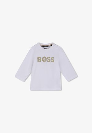 BOSS Kidswear, LONG SLEEVE T-SHIRT TODDLER BABY - Μπλούζα με μακριά μανίκια - blanc
