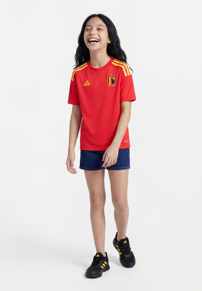 adidas BELGIUM HOME KIDS UNISEX - Camiseta de fútbol - red/bold gold-coloured