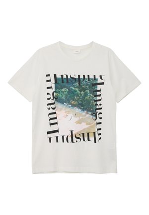 T-shirt print - ecru