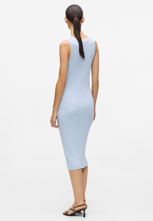 KARL LAGERFELD LOGO  - Pletené šaty - kentucky blue pristine