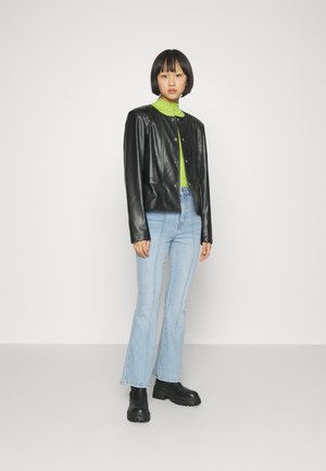 ONLY Petite ONLSARA JACKET - Faux leather jacket - black