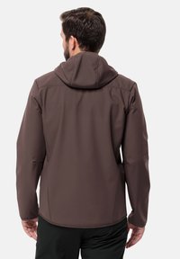 Jack Wolfskin BORNBERG HOODY - Giacca softshell - red earth