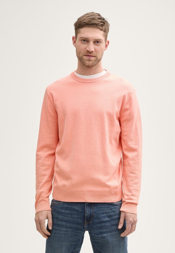 Strickpullover - hazy coral rose melange