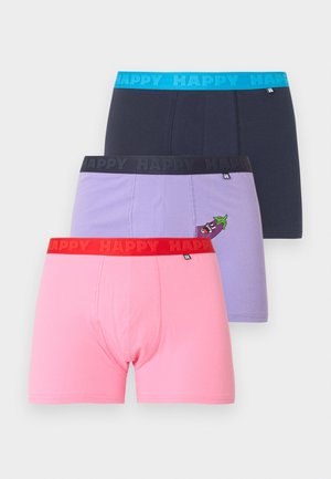 Happy Socks 3-PACK EGG PLANT SHORT - Trunks - purple