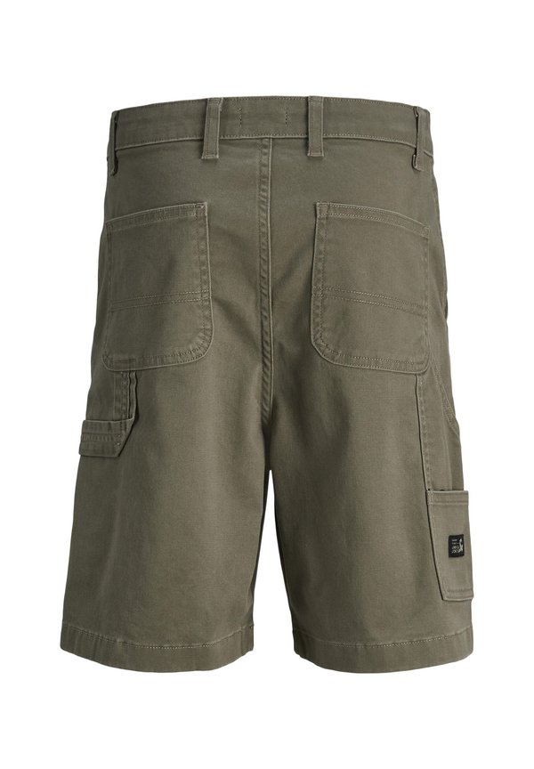 JPSTTONY JJCARPENTER - Shorts - dusty olive detail stiching w dtm2