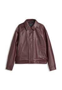 Veste en similicuir - dark red