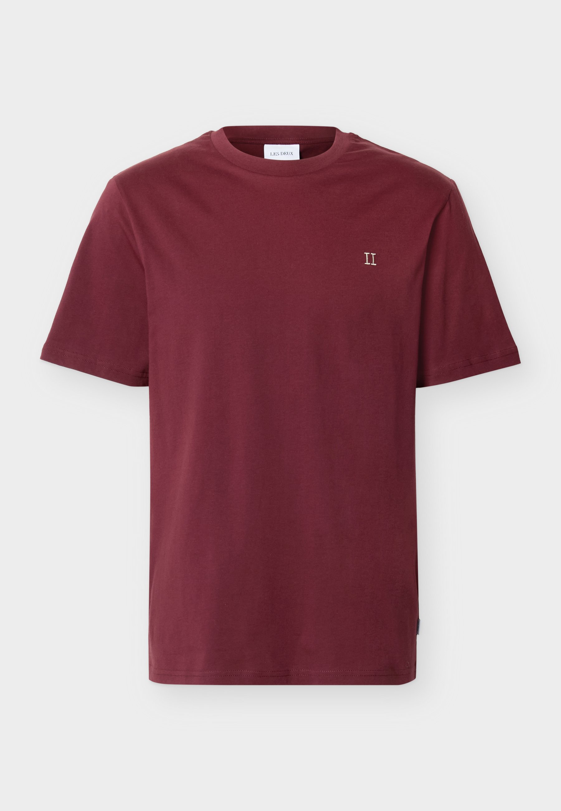 Salsation サルセーション T-shirt Dark Red！ Les Deux CORE CONTRAST - Basic T-shirt - chocolate truffle red